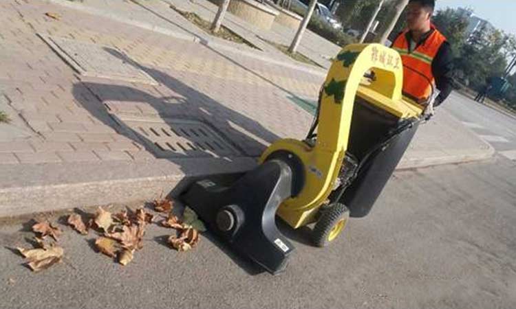 鄆城街頭出現了一種吸樹葉神器，打掃落葉分分鐘搞定！